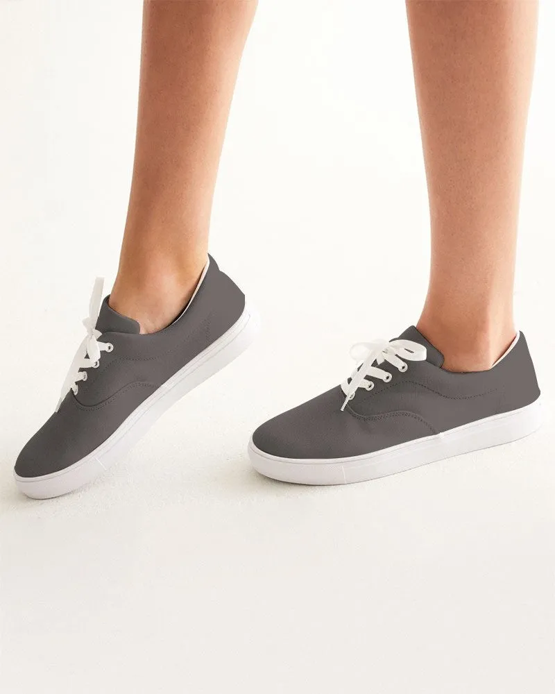 Shaded Pastel Brown Canvas Sneakers | Women's | C60M60Y60K30