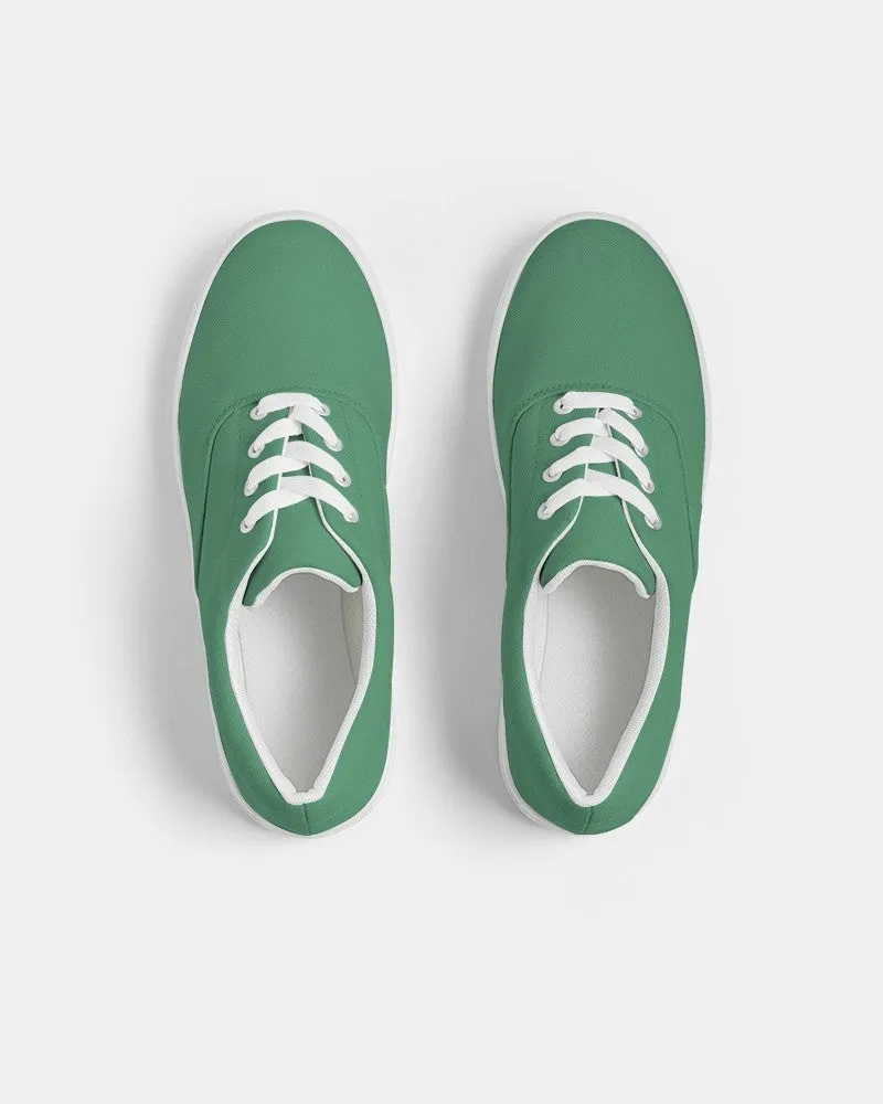 Shaded Pastel Green Canvas Sneakers | Women's | C60M0Y60K30