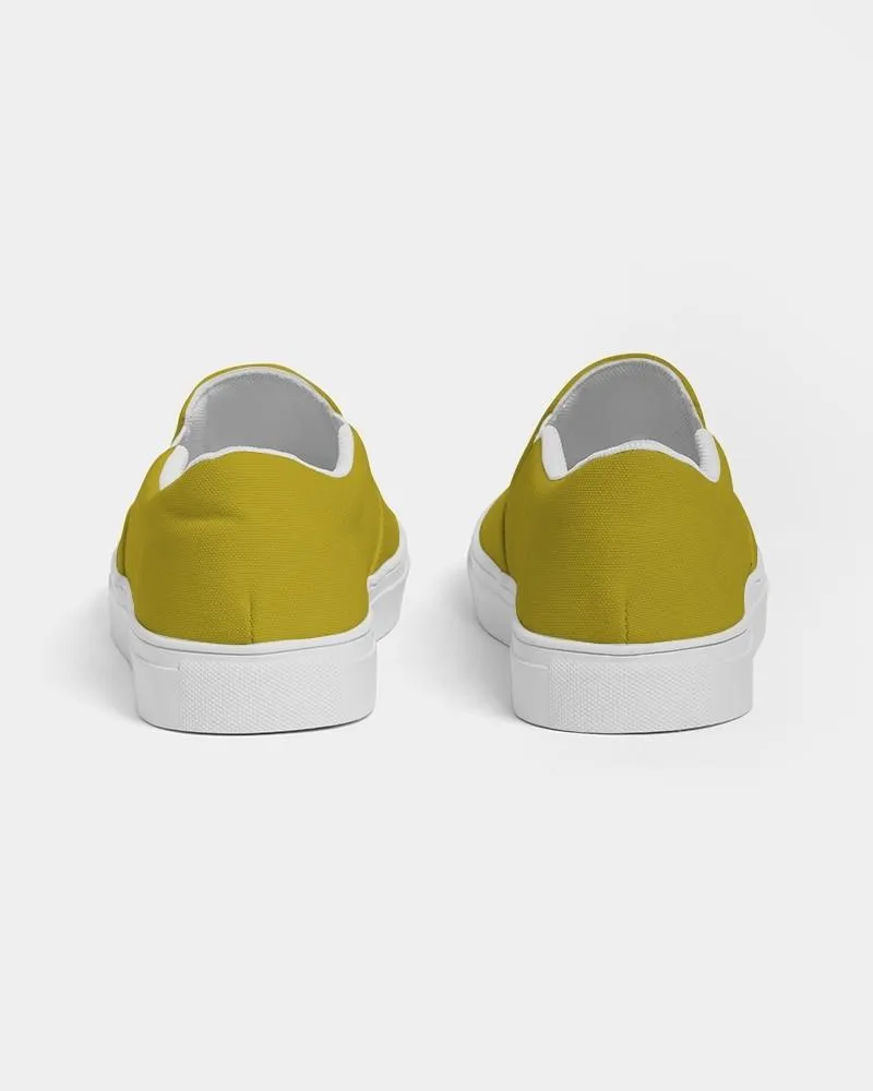 Shaded Yellow Slip-On Canvas Sneakers | Men's | C0M12Y100K30