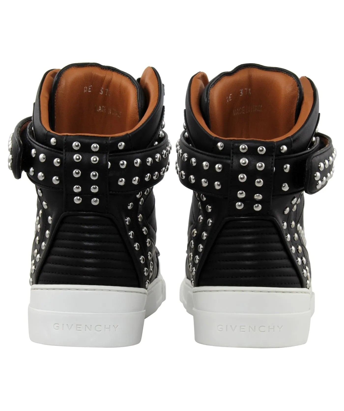 Tyson Studded Leather High Top Sneakers