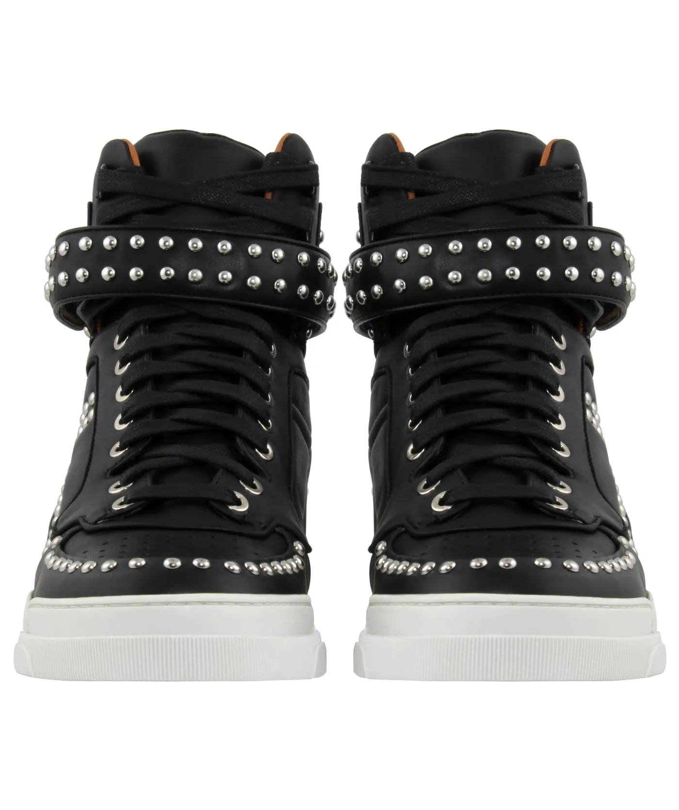 Tyson Studded Leather High Top Sneakers