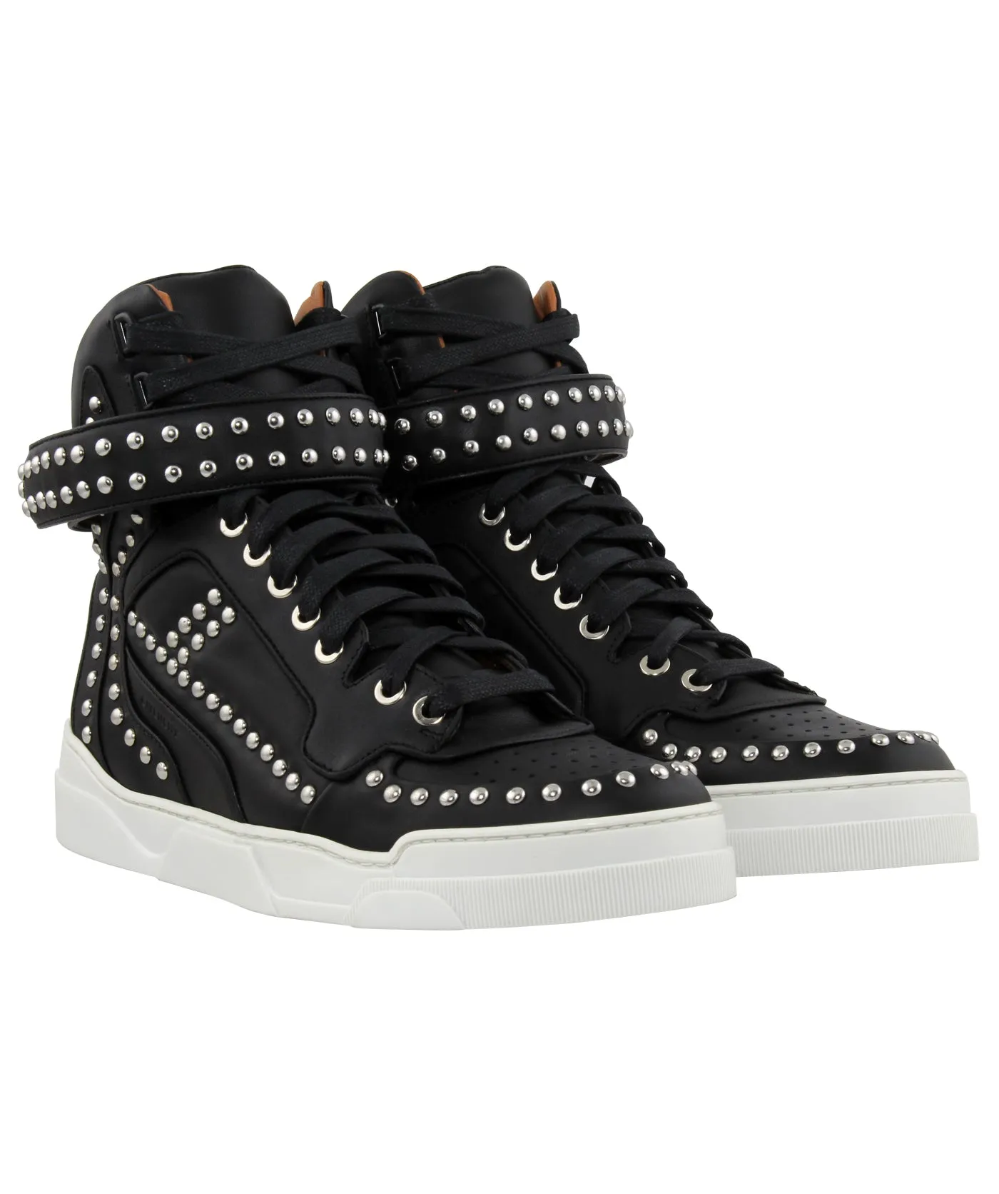 Tyson Studded Leather High Top Sneakers