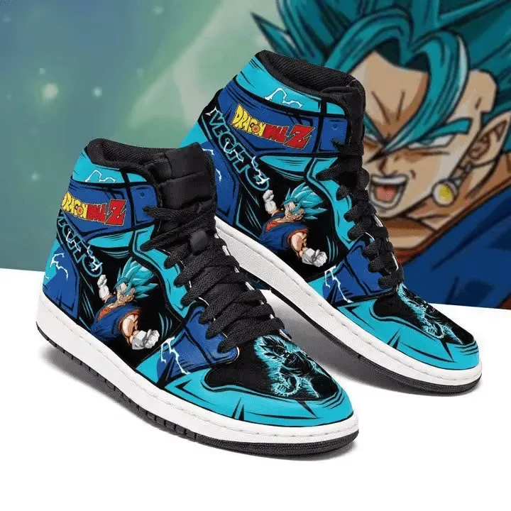 Vegeta SSJ Blue Inspired High-Top Sneakers Goku