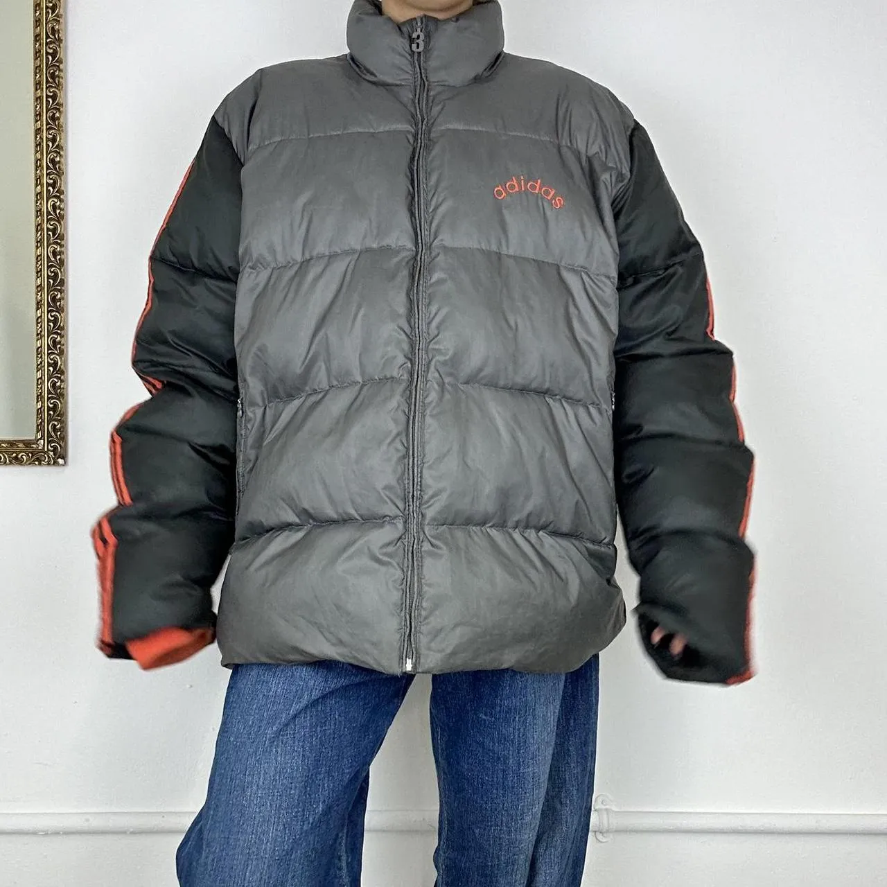 vintage adidas puffer jacket