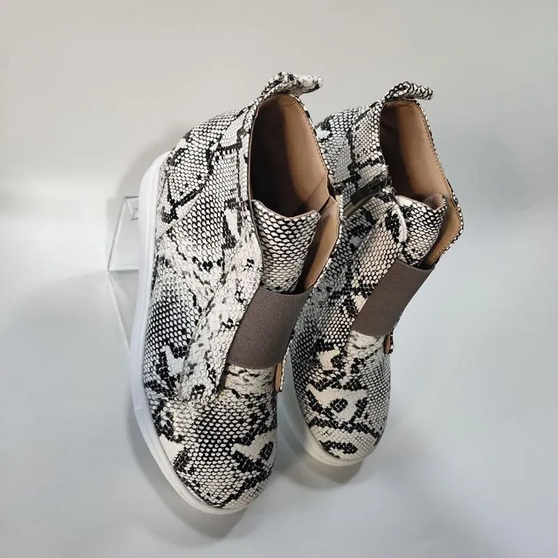 Women's wedge sneakers fashion high top sneakers boots