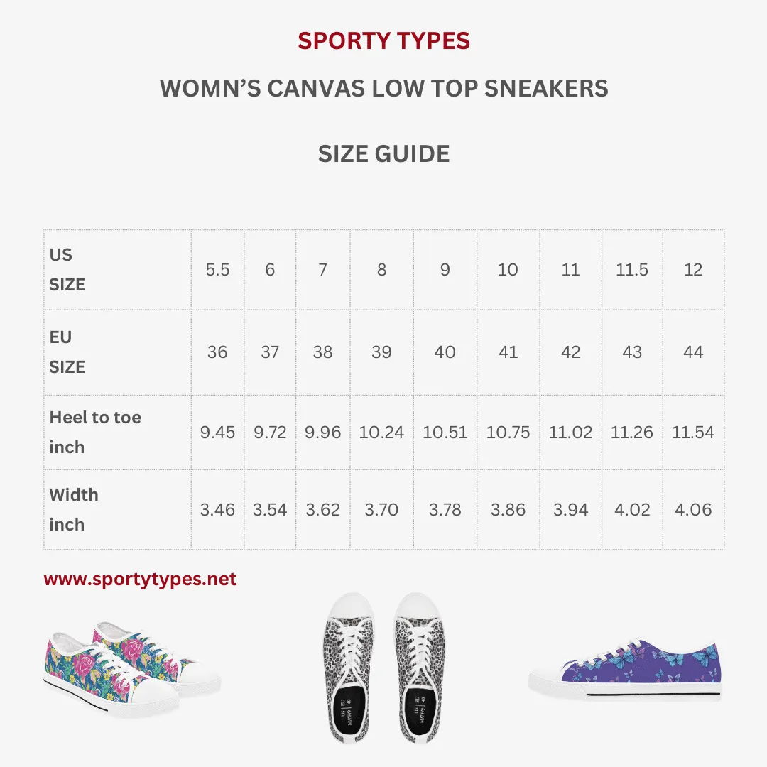 Women's Zebra Low Top Canvas Sneakers